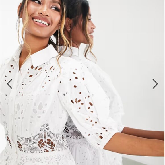 ASOS EDITION white eyelet dress - Picture 2 of 7